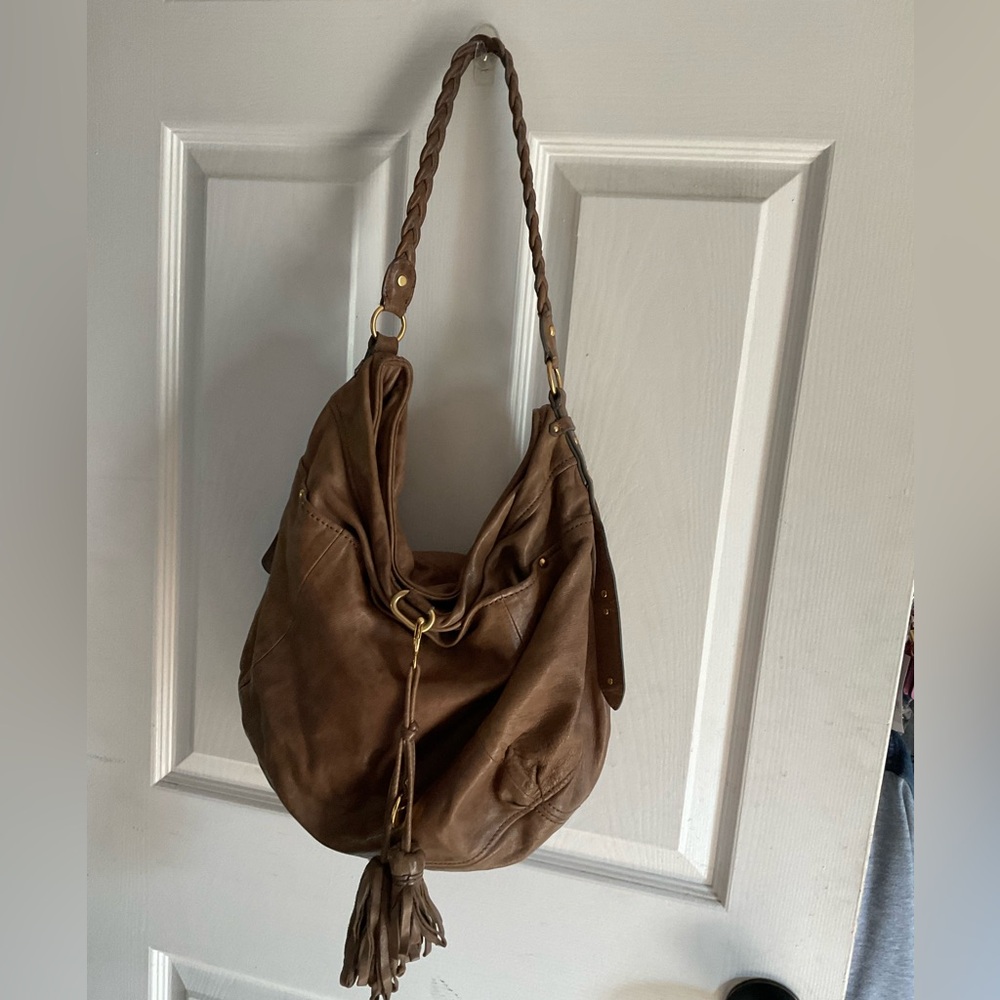 Juicy Couture Brown Leather Hobo Bag